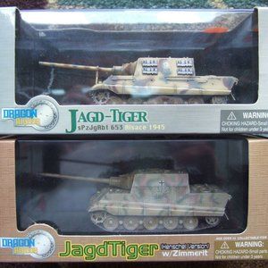 2 Dragon Armor Jagdtiger Zimmerit Henschel Version & SPZJGABT 653 TANK LOT  1/72